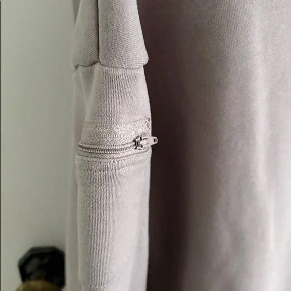 EUC Comfrt signature Hoodie Mauve Beige Bark sweatshirt Sz S - Picture 5 of 8